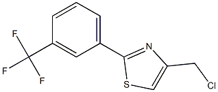 4-(CHLOROMETHYL)-2-[3-(TRIFLUOROMETHYL)PHENYL]-1,3-THIAZOLE Struktur