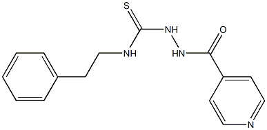 N1-phenethyl-2-(4-pyridylcarbonyl)hydrazine-1-carbothioamide Struktur