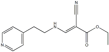 ethyl 2-cyano-3-{[2-(4-pyridyl)ethyl]amino}acrylate Struktur