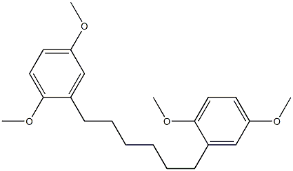 1,6-di(2,5-dimethoxyphenyl)hexane Struktur