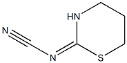 N-(1,3-thiazinan-2-yliden)cyanamide Struktur