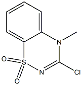 3-chloro-4-methyl-1lambda~6~,2,4-benzothiadiazine-1,1(4H)-dione Struktur