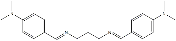 N1,N3-di[4-(dimethylamino)benzylidene]propane-1,3-diamine Struktur