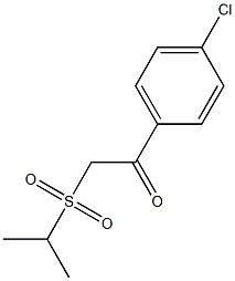 1-(4-chlorophenyl)-2-(isopropylsulfonyl)-1-ethanone Struktur