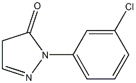 1-(3-chlorophenyl)-4,5-dihydro-1H-pyrazol-5-one Struktur