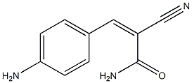 (2Z)-3-(4-aminophenyl)-2-cyanoacrylamide Struktur