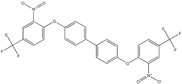 4,4'-bis[2-nitro-4-(trifluoromethyl)phenoxy]-1,1'-biphenyl Struktur