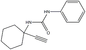 N-(1-eth-1-ynylcyclohexyl)-N'-phenylurea Struktur