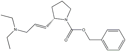 benzyl (2S)-2-[(E)-3-(diethylamino)-1-propenyl]tetrahydro-1H-pyrrole-1-carboxylate Struktur