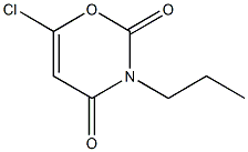 6-chloro-3-propyl-3,4-dihydro-2H-1,3-oxazine-2,4-dione Struktur