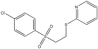 2-({2-[(4-chlorophenyl)sulfonyl]ethyl}thio)pyridine Struktur