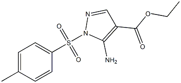 ethyl 5-amino-1-[(4-methylphenyl)sulfonyl]-1H-pyrazole-4-carboxylate Struktur