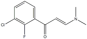 1-(3-chloro-2-fluorophenyl)-3-(dimethylamino)prop-2-en-1-one Struktur