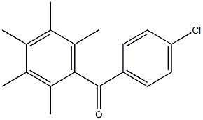 (4-chlorophenyl)(2,3,4,5,6-pentamethylphenyl)methanone Struktur