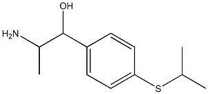 2-amino-1-[4-(isopropylthio)phenyl]propan-1-ol Struktur