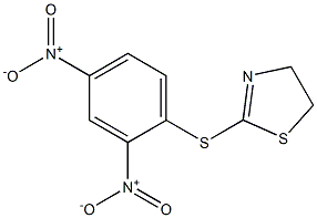 2-[(2,4-dinitrophenyl)thio]-4,5-dihydro-1,3-thiazole Struktur