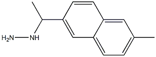 1-(1-(2-methylnaphthalen-6-yl)ethyl)hydrazine Struktur