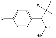 1-(1-(4-chlorophenyl)-2,2,2-trifluoroethyl)hydrazine Struktur