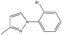 1-(2-bromophenyl)-3-methyl-1H-pyrazole Struktur