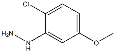 1-(2-chloro-5-methoxyphenyl)hydrazine Struktur