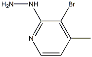 1-(3-bromo-4-methylpyridin-2-yl)hydrazine Struktur