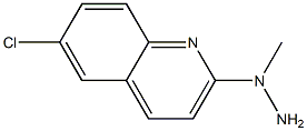 1-(6-chloroquinolin-2-yl)-1-methylhydrazine Struktur