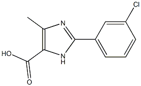 2-(3-CHLOROPHENYL)-5-METHYL-3H-IMIDAZOLE-4-CARBOXYLIC ACID Struktur