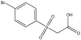 2-(4-bromophenylsulfonyl)acetic acid Struktur