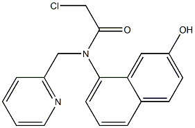 2-chloro-N-(2-hydroxynaphthalen-8-yl)-N-((pyridin-2-yl)methyl)acetamide Struktur