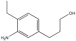 3-(3-amino-4-ethylphenyl)propan-1-ol Struktur