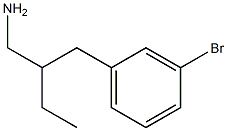 3-(3-Bromo-phenyl)-2-ethyl-propylamine Struktur