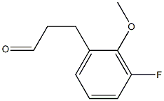 3-(3-fluoro-2-methoxyphenyl)propanal Struktur