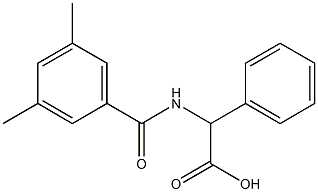 [(3,5-dimethylbenzoyl)amino](phenyl)acetic acid Struktur