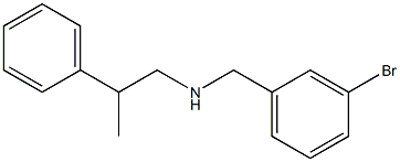 [(3-bromophenyl)methyl](2-phenylpropyl)amine Struktur