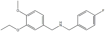 [(3-ethoxy-4-methoxyphenyl)methyl][(4-fluorophenyl)methyl]amine Struktur