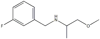 [(3-fluorophenyl)methyl](1-methoxypropan-2-yl)amine Struktur