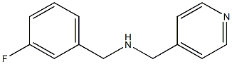 [(3-fluorophenyl)methyl](pyridin-4-ylmethyl)amine Struktur