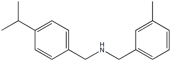 [(3-methylphenyl)methyl]({[4-(propan-2-yl)phenyl]methyl})amine Struktur