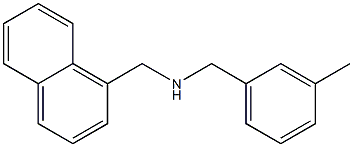 [(3-methylphenyl)methyl](naphthalen-1-ylmethyl)amine Struktur