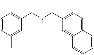 [(3-methylphenyl)methyl][1-(naphthalen-2-yl)ethyl]amine Struktur