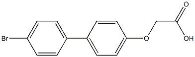 [(4'-bromo-1,1'-biphenyl-4-yl)oxy]acetic acid Struktur