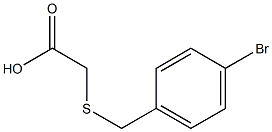 [(4-bromobenzyl)thio]acetic acid Struktur