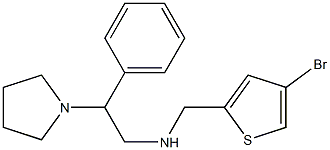 [(4-bromothiophen-2-yl)methyl][2-phenyl-2-(pyrrolidin-1-yl)ethyl]amine Struktur