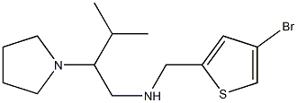 [(4-bromothiophen-2-yl)methyl][3-methyl-2-(pyrrolidin-1-yl)butyl]amine Struktur