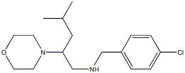 [(4-chlorophenyl)methyl][4-methyl-2-(morpholin-4-yl)pentyl]amine Struktur