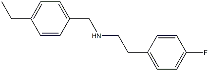 [(4-ethylphenyl)methyl][2-(4-fluorophenyl)ethyl]amine Struktur