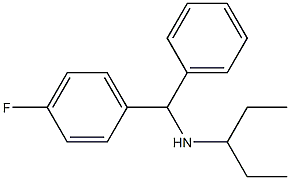 [(4-fluorophenyl)(phenyl)methyl](pentan-3-yl)amine Struktur