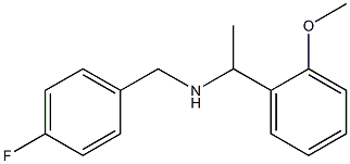 [(4-fluorophenyl)methyl][1-(2-methoxyphenyl)ethyl]amine Struktur