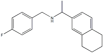 [(4-fluorophenyl)methyl][1-(5,6,7,8-tetrahydronaphthalen-2-yl)ethyl]amine Struktur