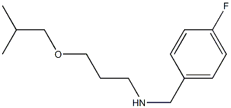 [(4-fluorophenyl)methyl][3-(2-methylpropoxy)propyl]amine Struktur